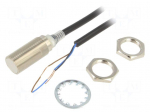 Sensor: inductive | OUT: PNP / NO | 0&divide;4mm | 10&divide;30VDC | M18 | 2m | IP67