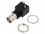 Connector: BNC | socket | female | angled 90&deg; | 50&Omega; | THT | on PCBs