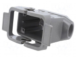 Enclosure for connectors: HDC | Gland: PG16