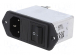 Connector: AC supply | socket | male | power supply | Inom: 1A | 250VAC