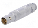 Connector: circular | 0S | plug | male/female | PIN: 4,4(2+2) | 7A | IP50
