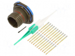 Connector: military | socket | male | PIN: 22 | straight | crimped | 5A