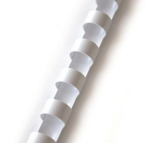 Binding combs Forpus 8 mm, (100 pcs.), white
