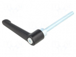 Lever | adjustable | Thread len: 80mm | Lever length: 78mm | GN 302.2