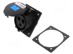 Connector: AC supply 3-phase | socket | female | power supply | 32A