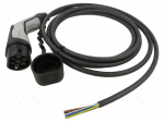 EMobility: cable | 1x0.5mm2,5x2.5mm2 | 480VAC | 16.63kW | IP44 | 5m | 20A