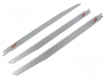 Hacksaw blade-set | wood,reciprocating saw | 300mm | 6teeth/inch