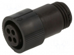 connector PLUG,8-4,LG INS,STD KEY