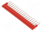 Comb bridge | red | terminals: 20 | 3.5mm