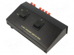 Speaker selector | Input: spring clamp | Out: spring clamp x4 | 8&Omega;