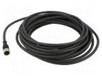 Cable: for sensors/automation | M12 | PIN: 8 | straight | 10m | plug
