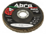 Flap grinding wheels | &Oslash;: 125mm | Granularity: 40 | 22.23mm