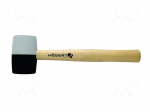 Hammer | 450g | round | wood (ash) | with a soft-face
