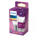 PHILIPS LED stikla 25W P45 E27 Silti balta 2700K matēta spuldze 8718699763459 929001345655