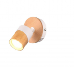 Trio Aruni spotlight 1-pc GU10 wood/matt white gaismeklis 801170131 4017807585315