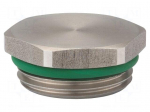 Stopper | M25 | 1.5 | IP68 | stainless steel | V-INOX-FKM | with seal