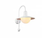 Trio-Lighting Norman E27 matt white  lampa ar kustības sensoru
