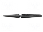 Tweezers | Blade tip shape: sharp | Tweezers len: 125mm | ESD