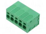Connector: PCB terminal block | terminal | 40A | 600V | angled 90&deg;
