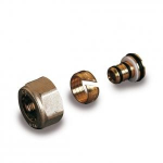 Kompresijas pievienojums M(24x19)-20x2mm TP97 PE-X c. Kompresijas pievienojums TP97 M(24x19), daudzslāņu caurulei