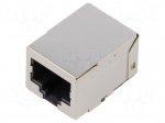 Connector: RJ45 | socket | PIN: 8 | shielded | 8p8c | on PCBs,PCB snap