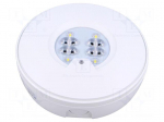 Lamp: LED emergency luminaire | RoundTech | IP65 | white | 1.1W | 200lm