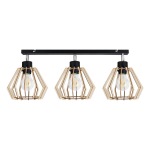 Uued tooted // SOLIN oprawa ścienno-sufitowa, moc max. 3x60W, E27, czarna, drewno