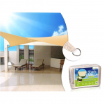 Sunbath Shadow Cloth GreenBlue UV Garden Waterproof Square or Triangle Shade