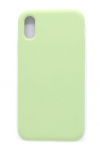 Back panel cover Evelatus Apple iPhone XR Premium Soft Touch Silicone Case Mint Green
