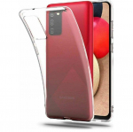 Back panel cover Evelatus Samsung Galaxy A02s Clear Silicone Case 1.5mm TPU Transparent
