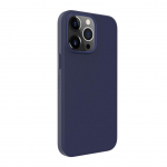 Back panel cover Evelatus Apple iPhone 14 Pro Genuine Leather Case with MagSafe Blue