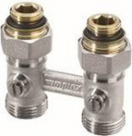 H-piece valves type MD1/50 1/2"x3/4'' straight