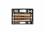 Yato YT-4590, Carbon steel, Wood, Chrome, Wood, 4.9 kg, 7 pc(s)
