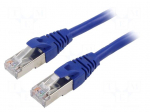 Patch cord | F/UTP | Cat: 6 | RJ45 plug,both sides | stranded | Cu | 5m