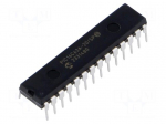 IC: PIC microcontroller | 20MHz | GPIO,I2C,ICSP,SPI,USART | THT