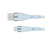 Mobiiltelefonid ja tarvikud // USB-adapterid // Kabel USB - microUSB 1 m silikonowy niebieski Kruger&Matz Basic