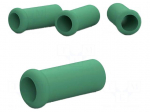 Holder | for  soldering iron | 4pcs | &Oslash;: 9mm | rubber | L: 29.5mm | green