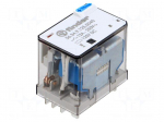 Relay: electromagnetic | 4PDT | 125VDC | Icontacts max: 12A | plug-in