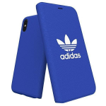 Back panel cover Adidas  Adidas Booklet Case Canvas iPhone X/Xs blue/niebieski 30279