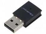 PC extension card: WiFi network | USB A plug | USB 2.0 | black