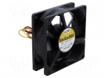 Fan: DC | axial | 24VDC | 80x80x25mm | 61.8m3/h | 29dBA | ball | 2900rpm
