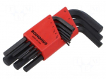 Wrench: hex key-set | ProTanium&reg;,steel | short | GorillaProof&reg;