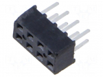 Connector: pin strips | socket | female | PIN: 8 | vertical | SMT | 2mm