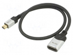 Cable | DisplayPort socket,mini DisplayPort plug | PVC | 0.5m