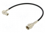 Cable | FME plug,SMB socket | black | angled,straight | 0.2m