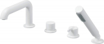 4-hole bath mixer with shower set