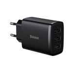 Baseus CCXJ020101 Fast Compact charger 3x USB 17W Black
