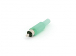 RCA PLUG MALE -  GREEN
