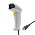 Qoltec barcode reader scanner | 1D | EAN | USB | White