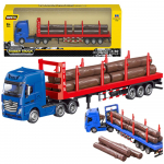 M&auml;nguala | PC | Konsoolid | Tarvikud // M&auml;nguasjad ja m&auml;ngud lastele // Ciężar&oacute;wka Transport Drewna Metalowa Huina 1:50 Czerwona